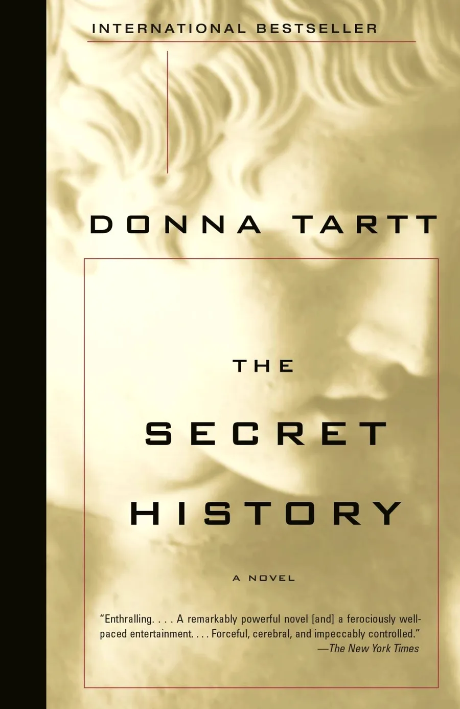 Book cover of The Secret History by Donna Tartt, a dark academia novel about classics students at a Vermont college