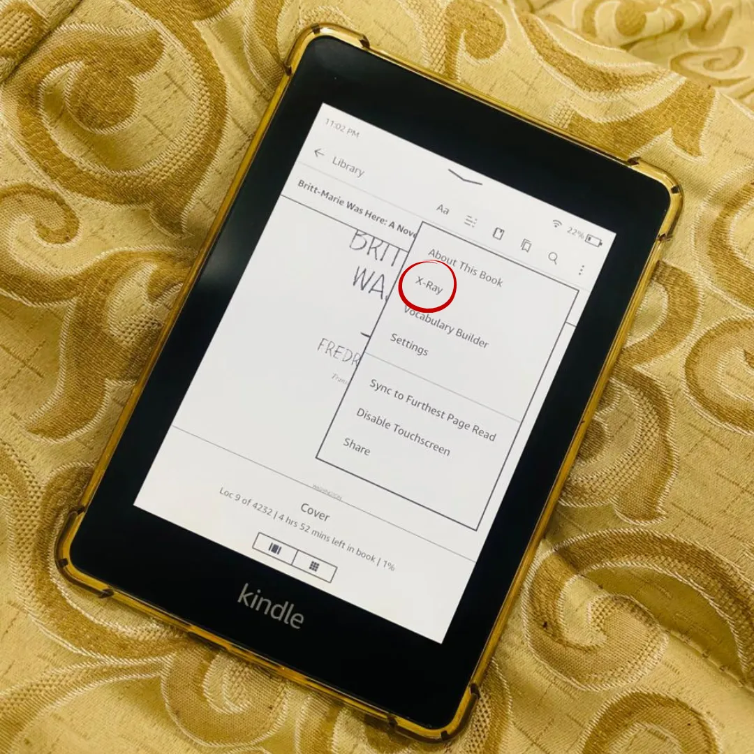 kindle tips and tricks about xray feature