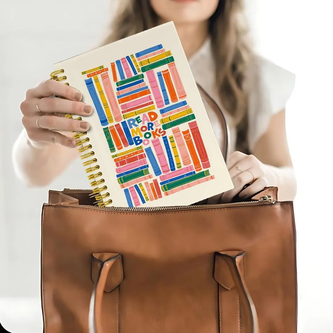 a colorful book reading journal