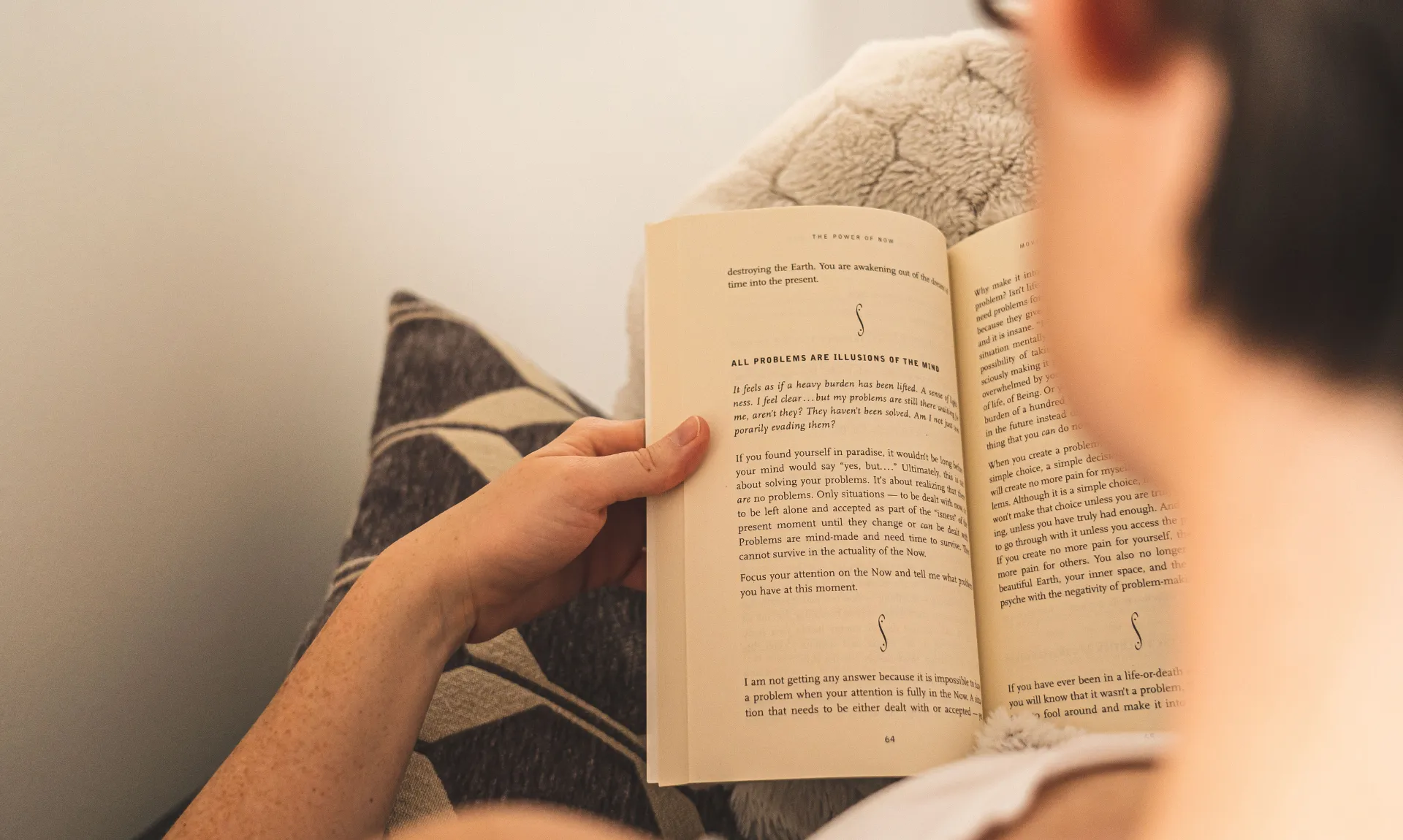 book-reading a person reading a book