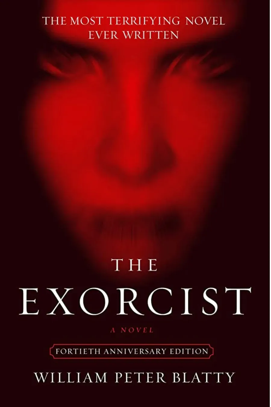 the-exorcist-by-william-peter-blatty The Exorcist by William Peter Blatty book cover for a classic supernatural horror novel about demonic possession and an attempted exorcism.